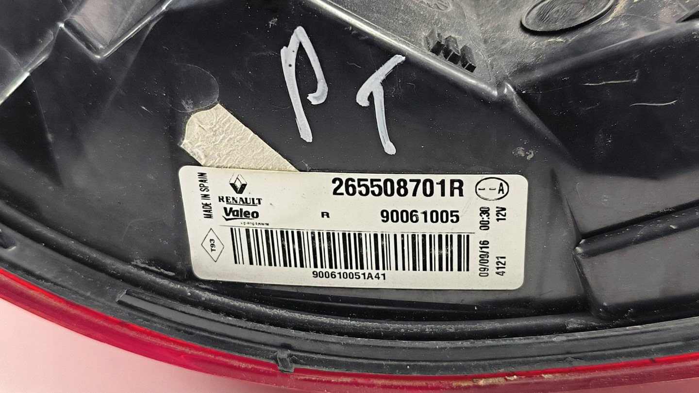 light right rear part 265508701R RENAULT KADJAR