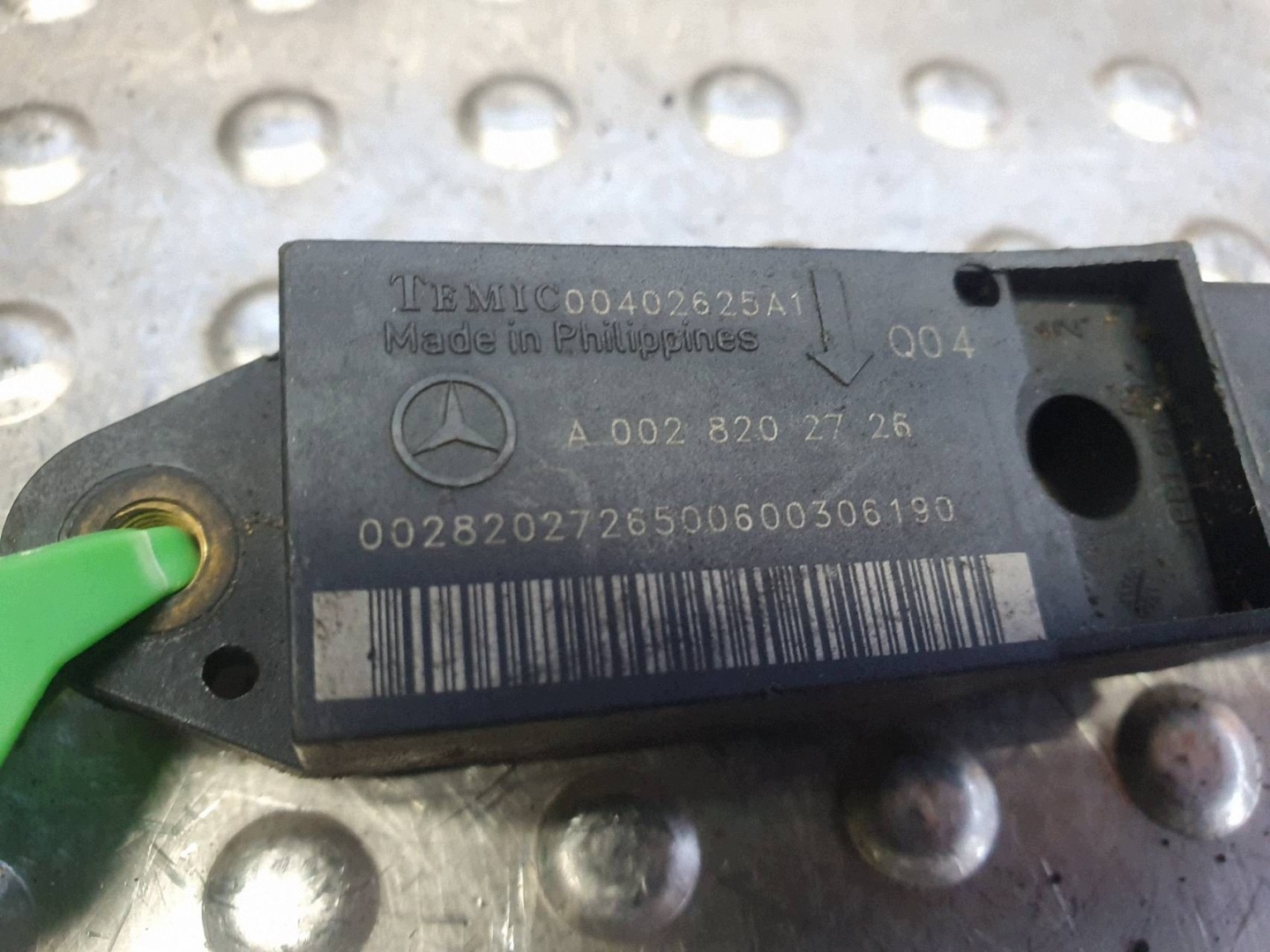 crashsensor drucksensor seiten A0028202726 MERCEDES W211 SL R230 W230