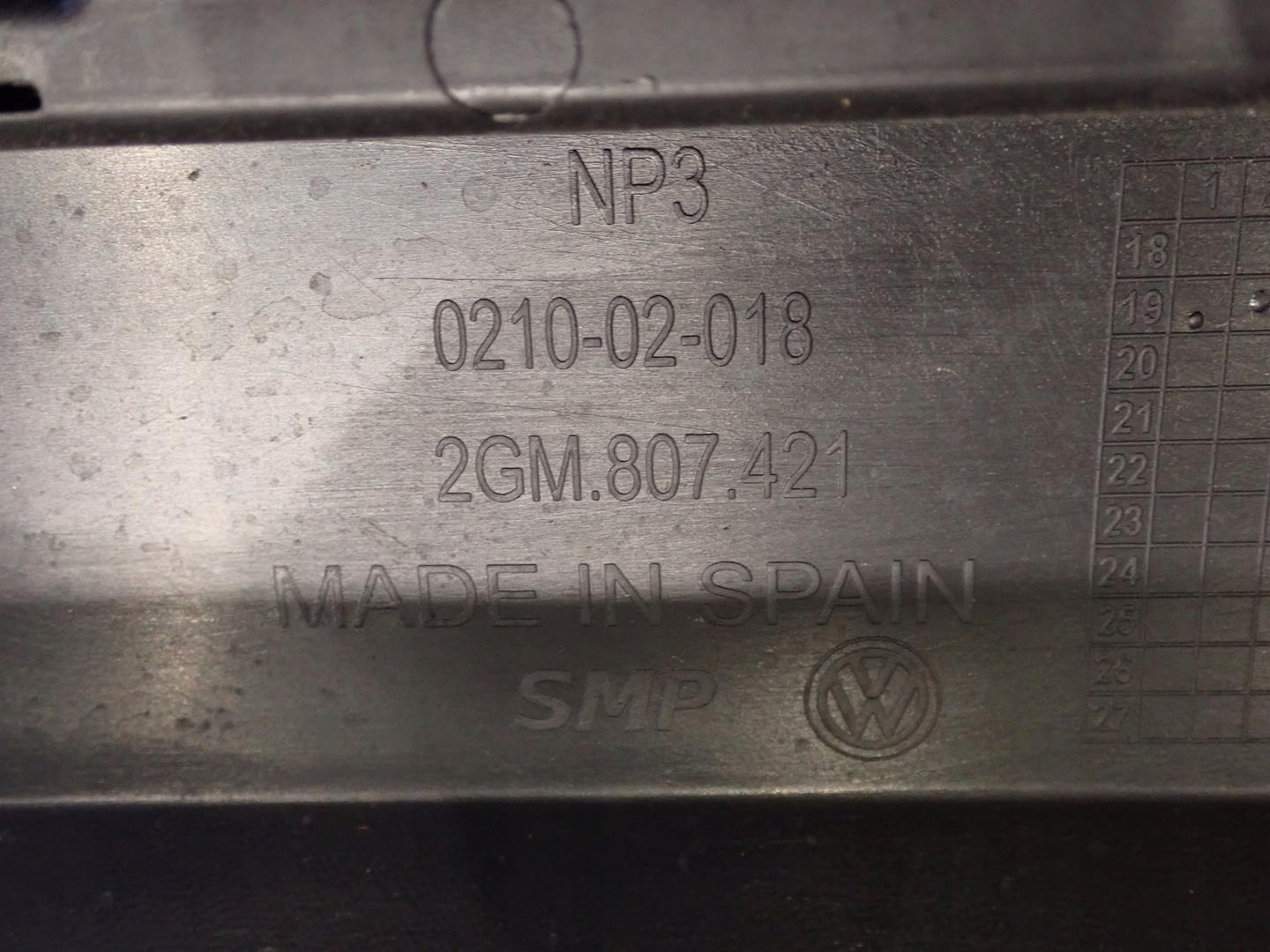 bumper rear part rear VW T-CROSS 2017- 2GM807421