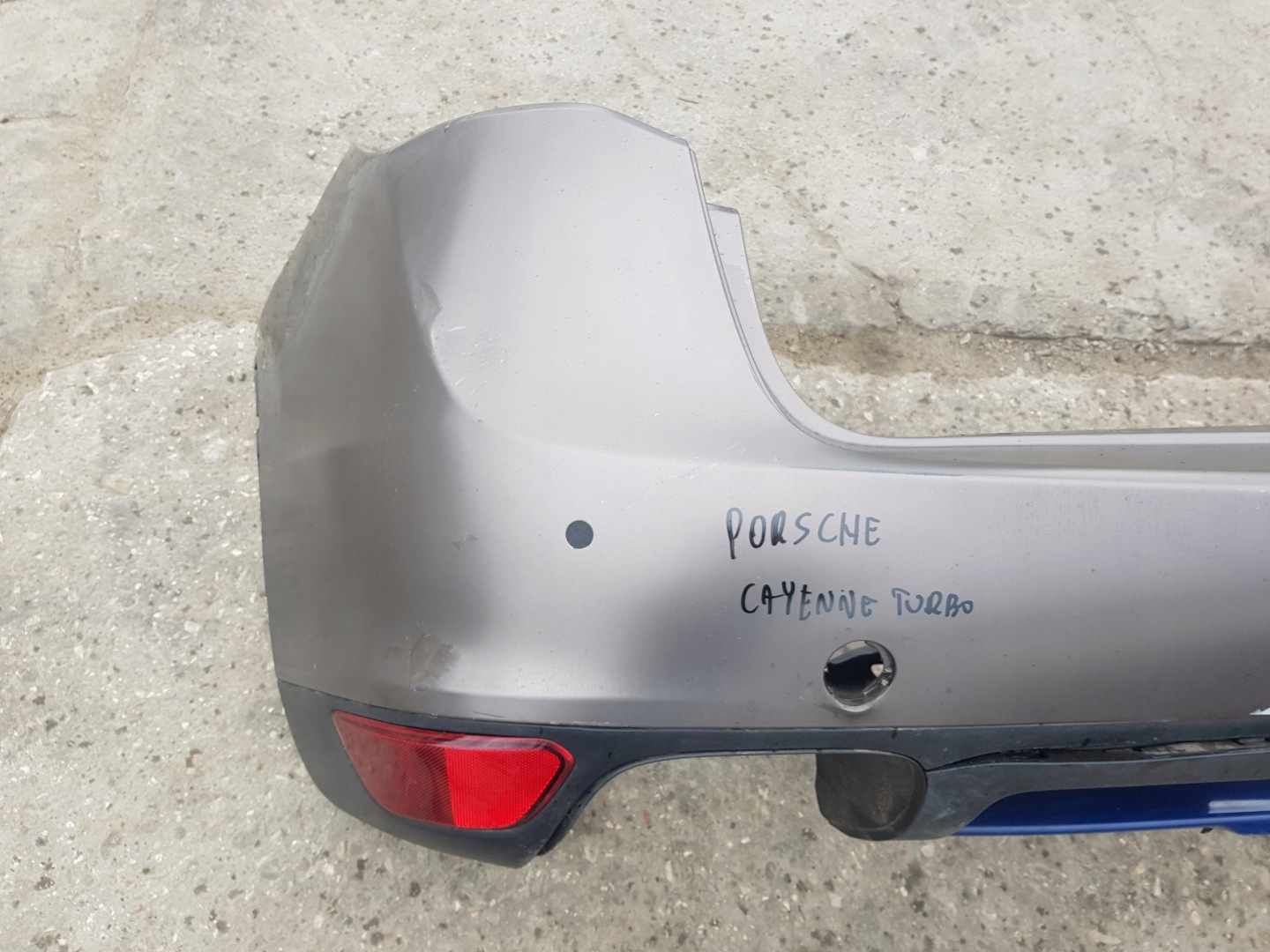 bumper rear part rear PORSCHE CAYENNE S 7P 7P5