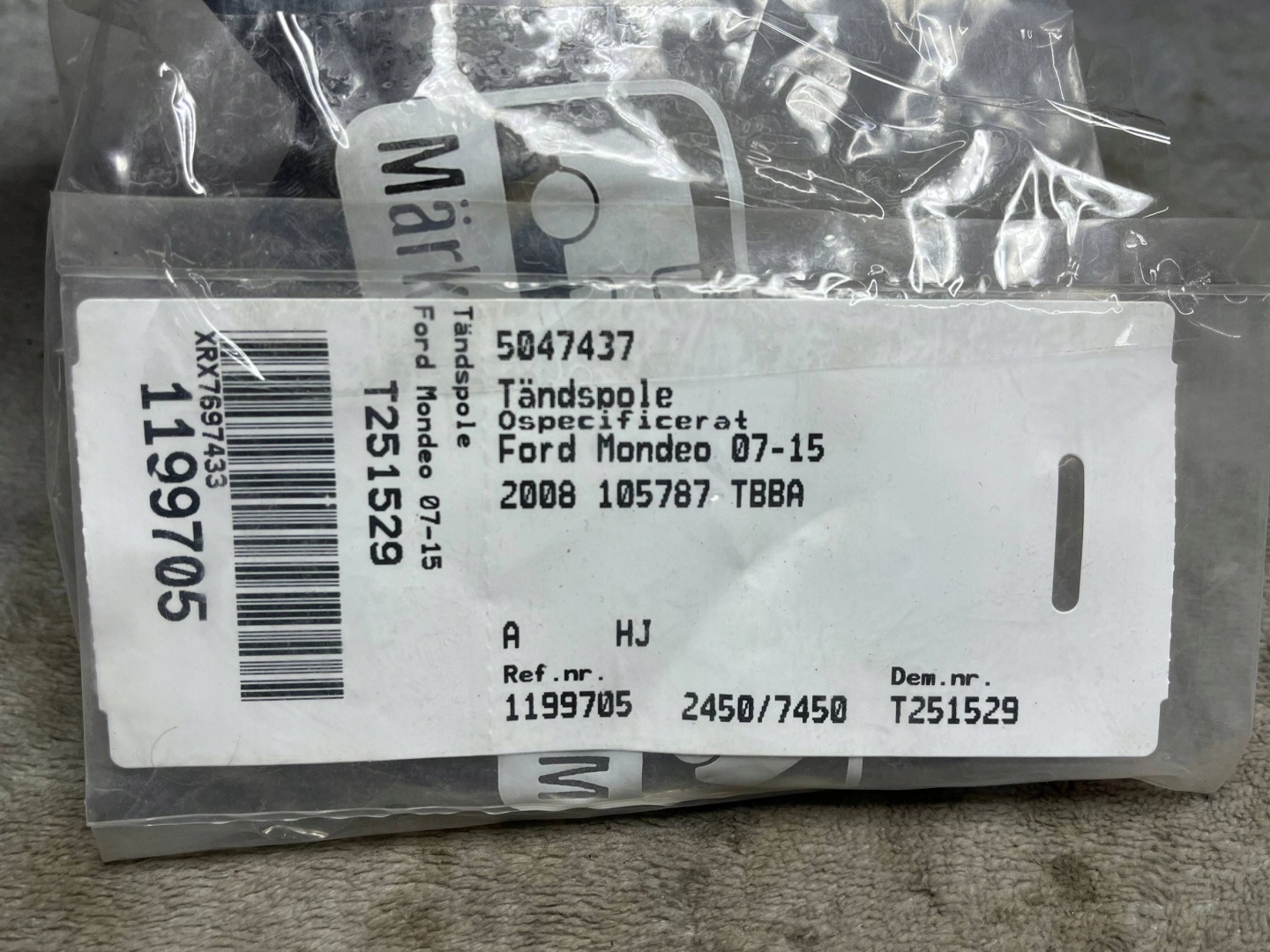 coil ignition FORD MONDEO OEM 5047437 !J