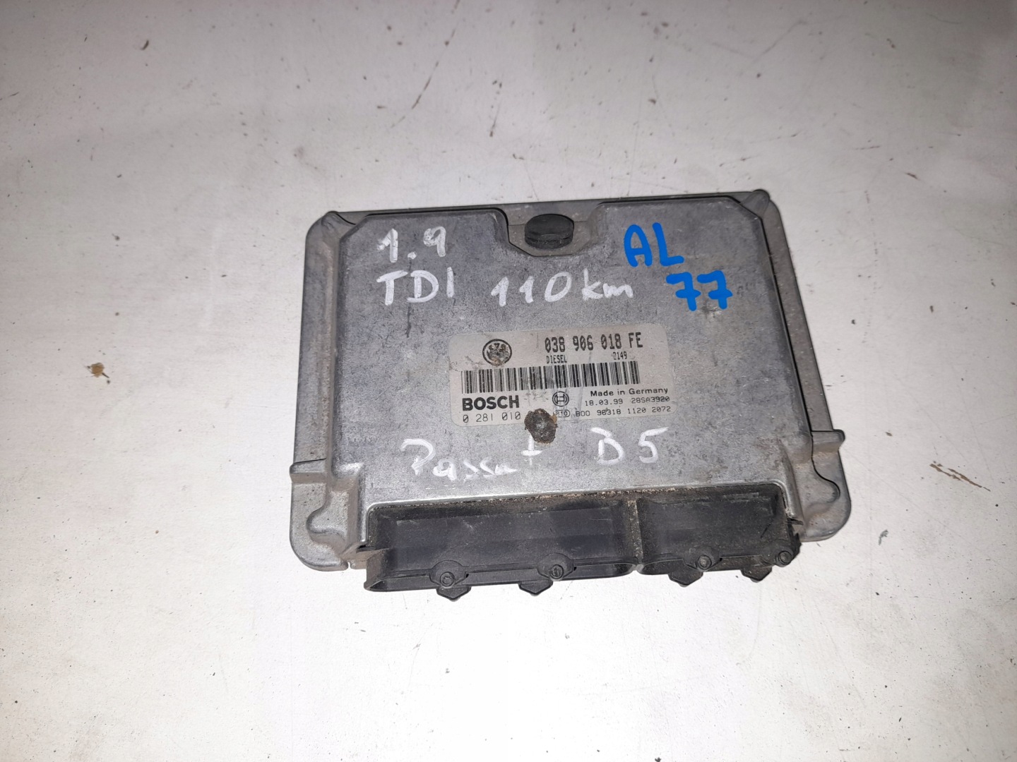 computer Motore VW PASSAT B5 1.9TDI 038906018FE