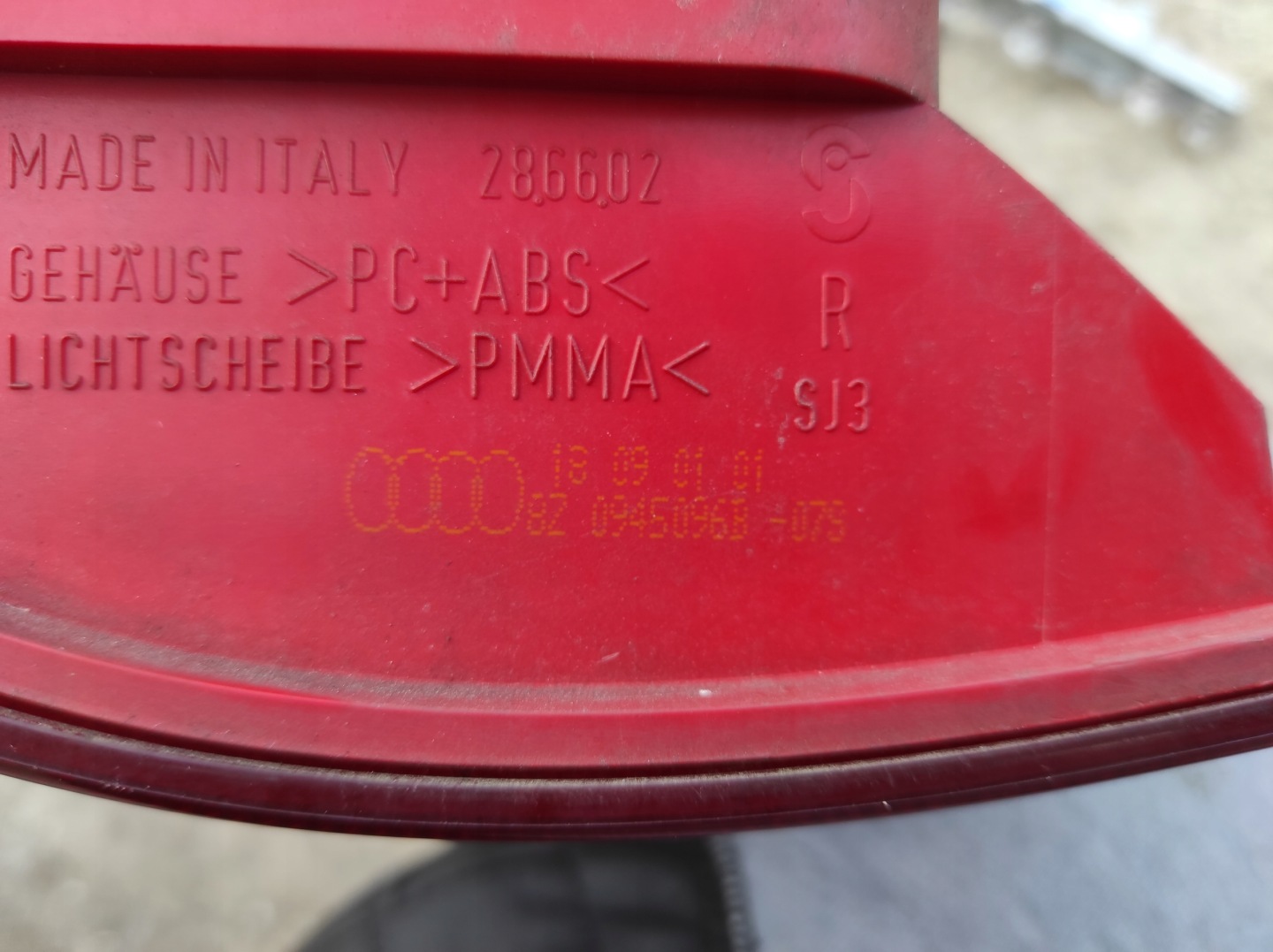 light right right rear part rear AUDI A2 EUROPA 8Z0945096B