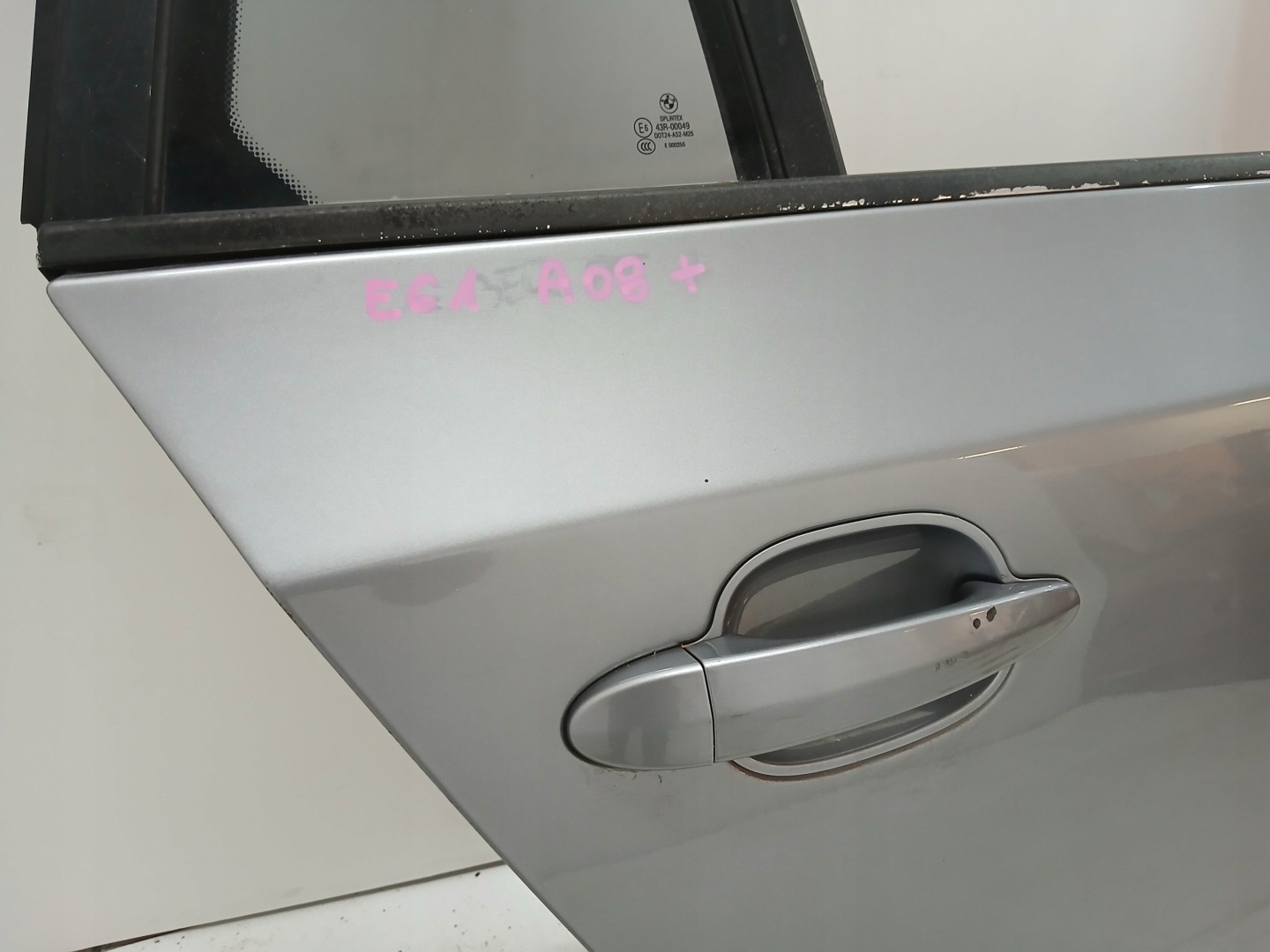 Tür rechts hinten heck BMW E61 SILBERGRAU A08/7