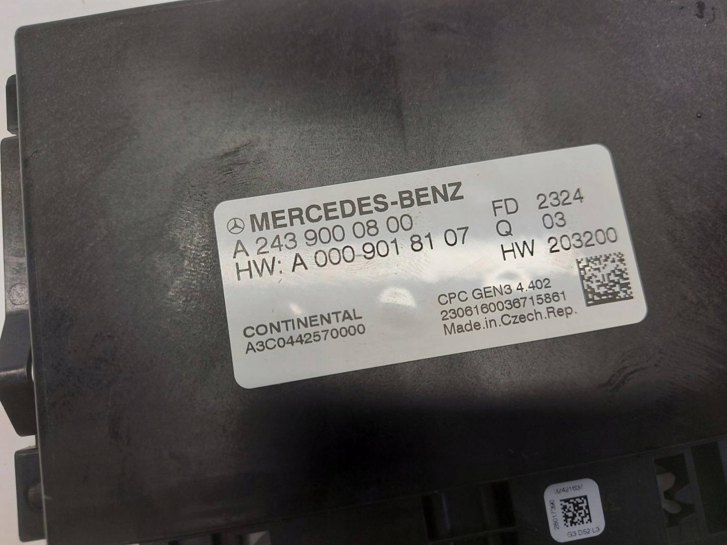 Mercedes EQA 250+ W243 modul Bedienteil Computer