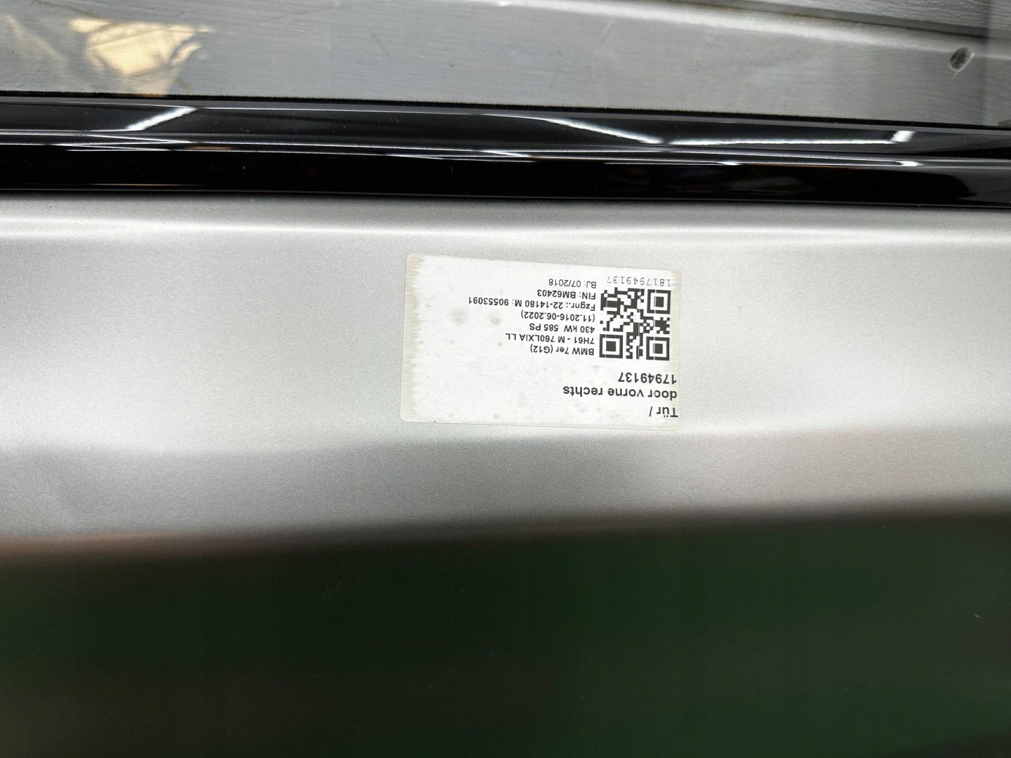 door front front side right BMW 7 G11 G12 M760Li