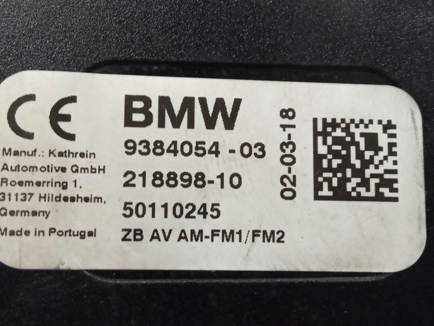 module ANTENY amplifier 9384054 Bmw Seria 5 VII (2017-2024) G30/G31