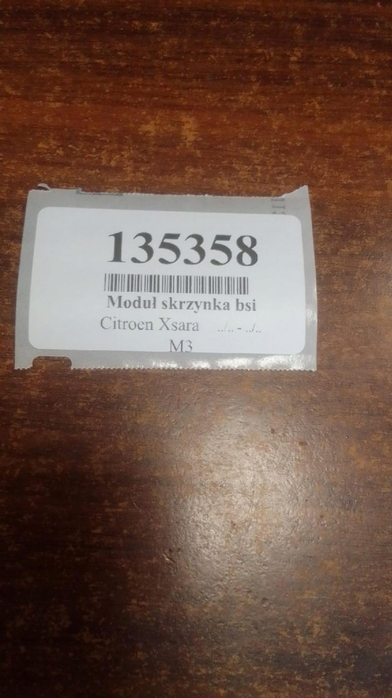 CITROEN XSARA modulo Scatola BSI 9641957580
