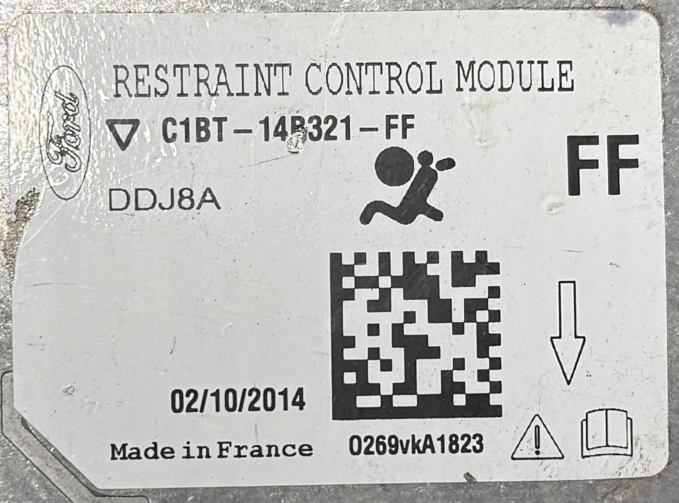 FORD FIESTA MK7 LIFT 2012-2017 SENSOR Module Airbag C1BT-14B321-FF