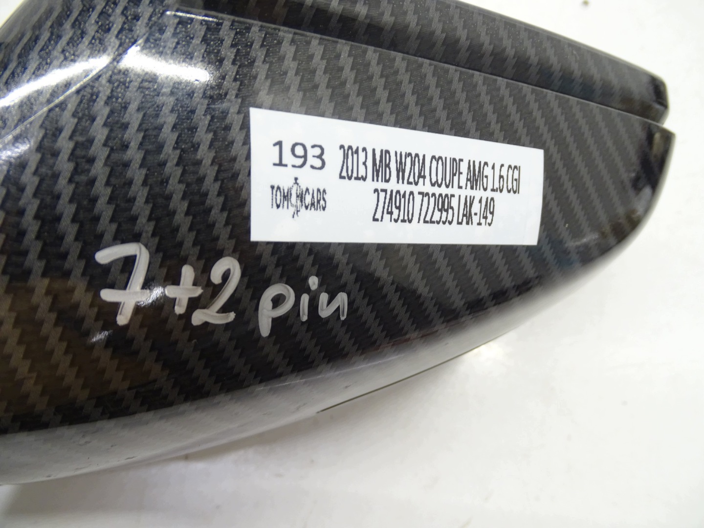 mirror exterior left left MERCEDES C KLASA W204 COUPE 7+2 PIN UK