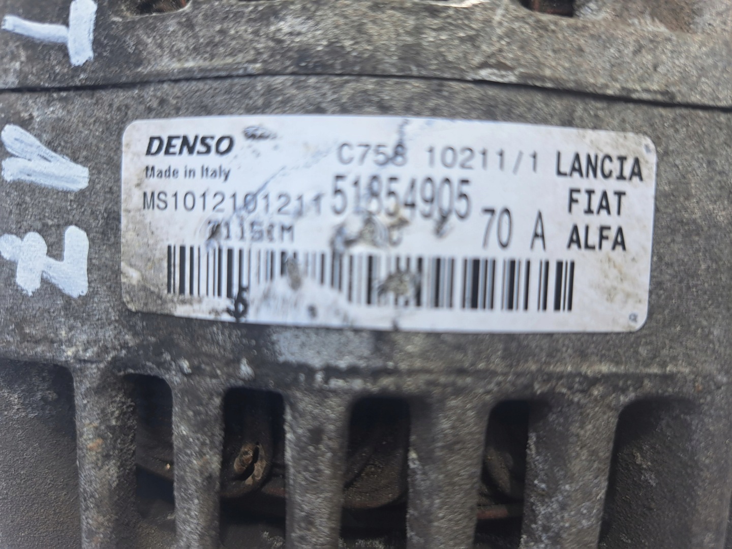 FIAT OPEL LANCIA 51854905 ALTERNATOR