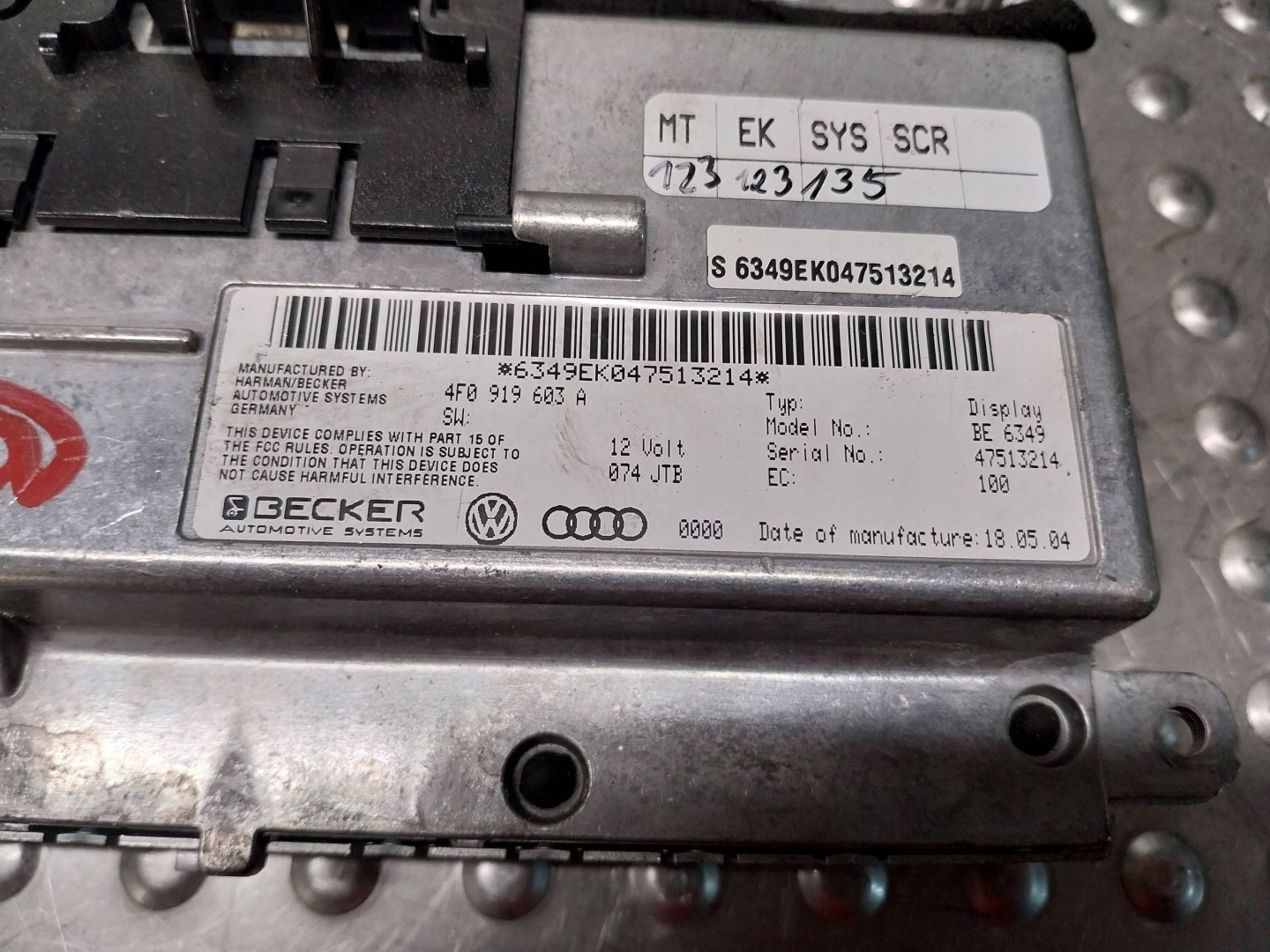 display navigation devices MMI 4F0919603A AUDI A6 C6 04-11