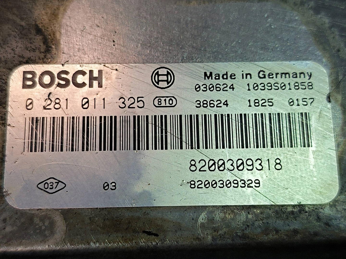 computer Motore ECU 0281011325 RENAULT ESPACE IV