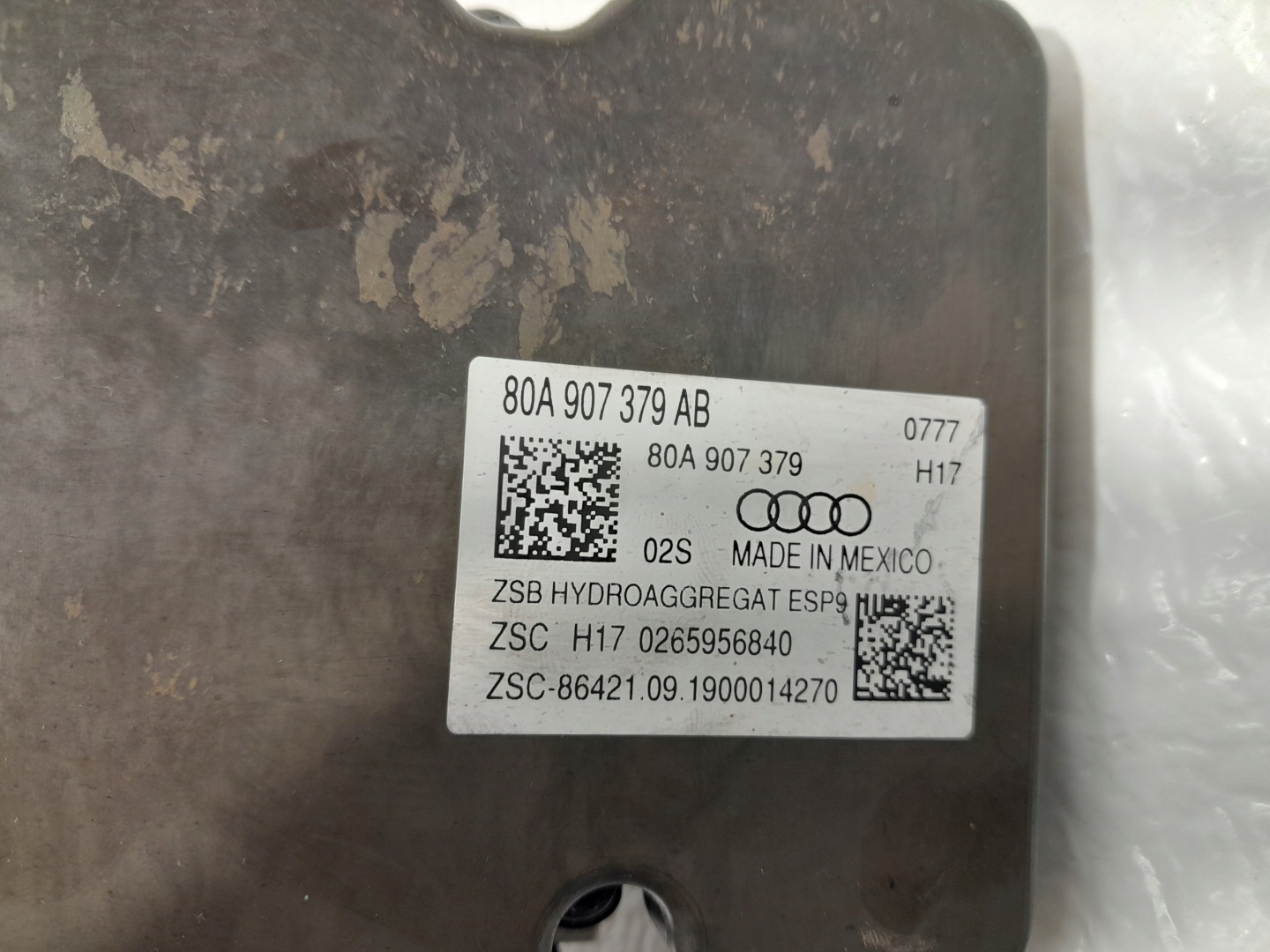 AUDI Q5 80A Servofreno Centralina 80A907379AB