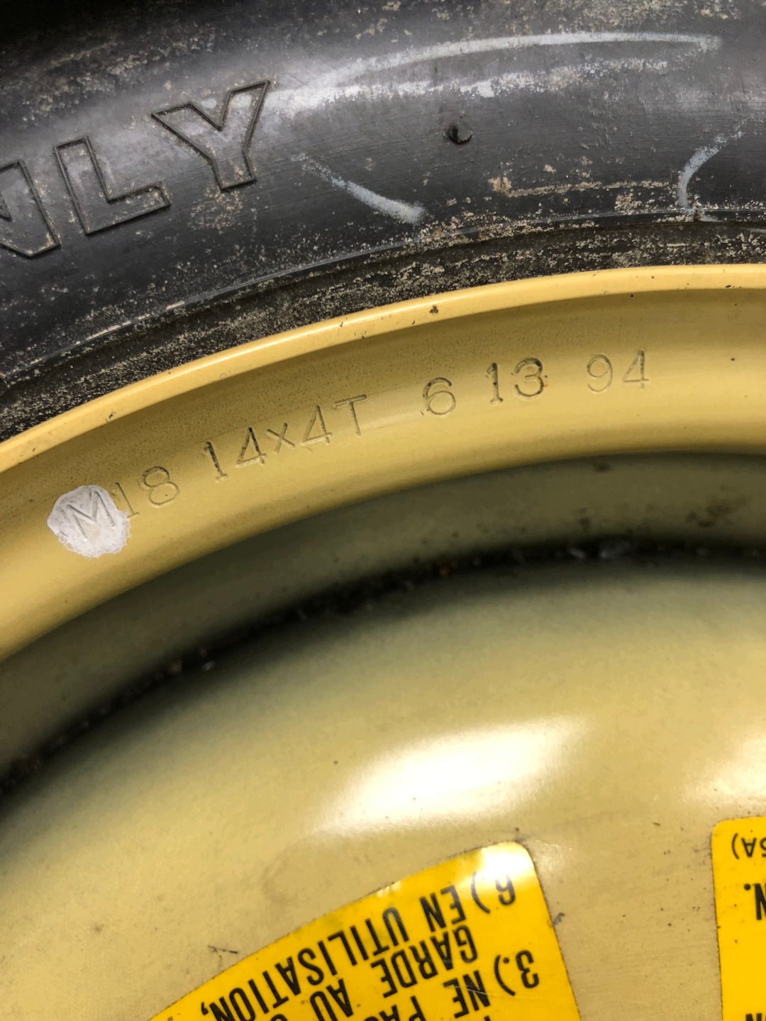 wheel spare 14" MAZDA MX-5