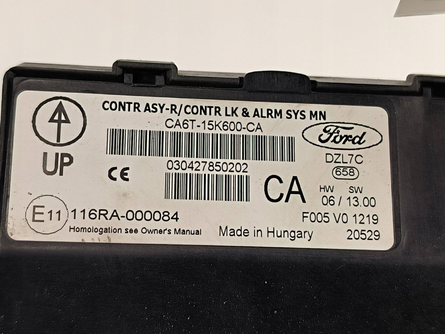 modulo CA6T-15K600-CA KOMFORTU FORD FIESTA MK7 VII
