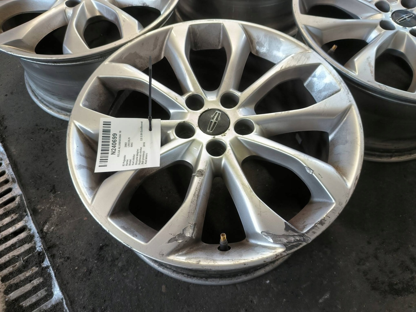 disc KOMPLET 18 EJ7C-1007-F1A LINCOLN MKC