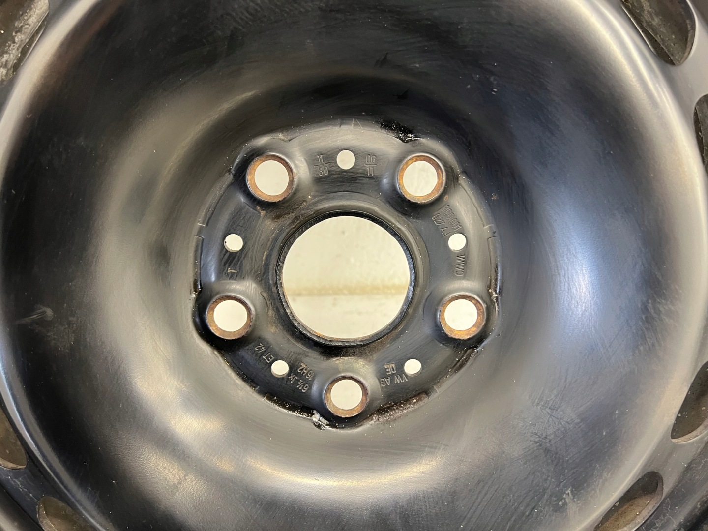 disk Stalowa VW Audi 16" 6.5" ET42 5x112 3C0601027AJ
