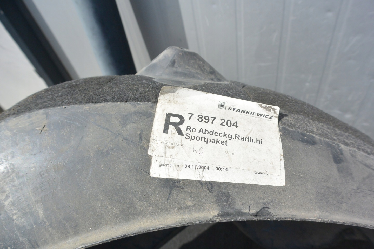mudguard right left rear part BMW 5-SERII E60 E61 KOMPLET