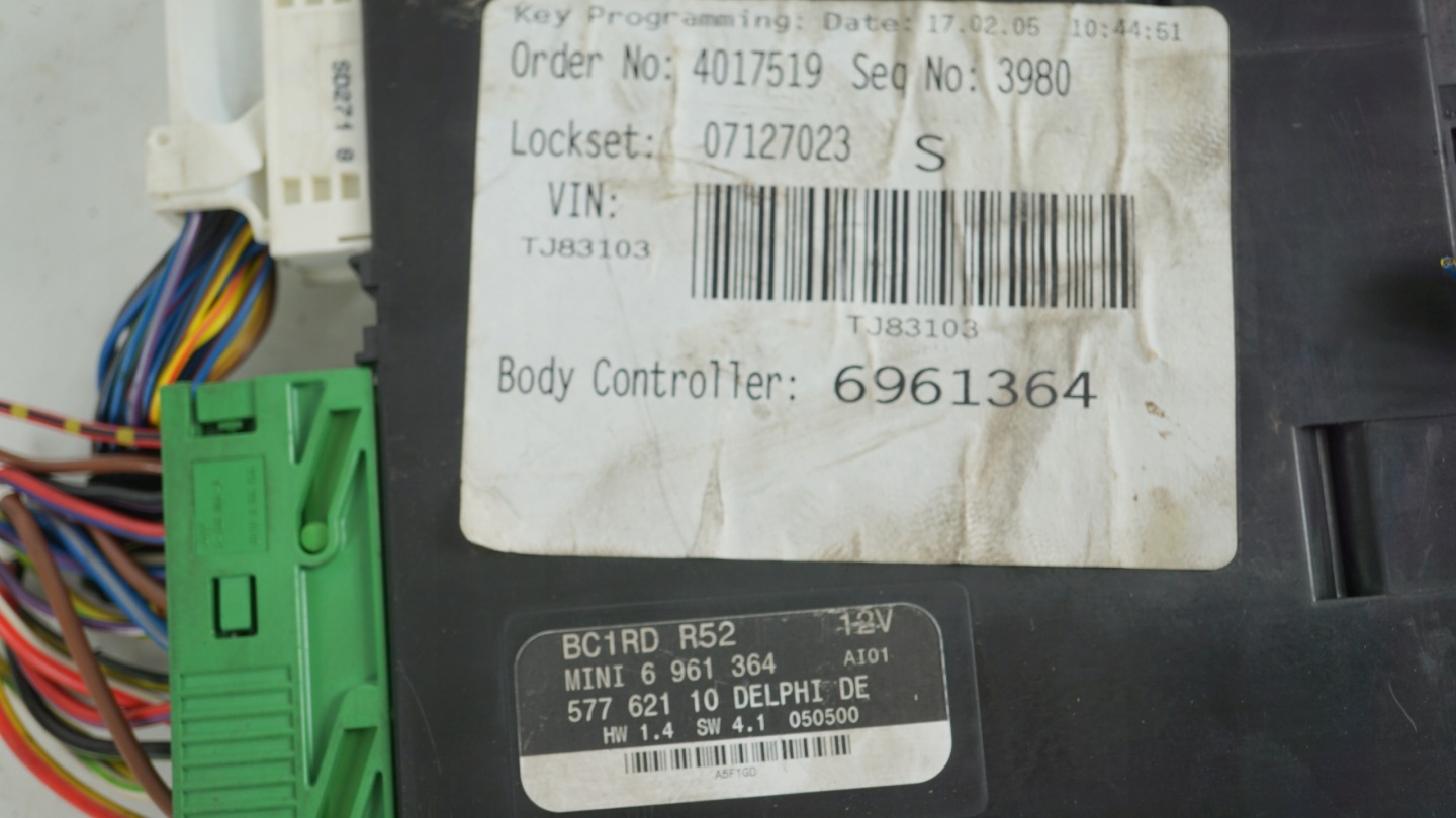 compartment computer control unit comfort control unit MINI COOPER ONE and R52 6961364