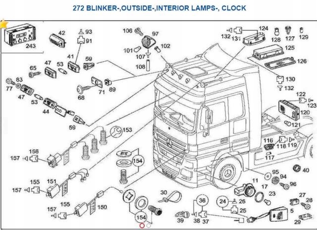 CRIC MARTINETTO luci MERCEDES ACTROS 943 / A0028200201