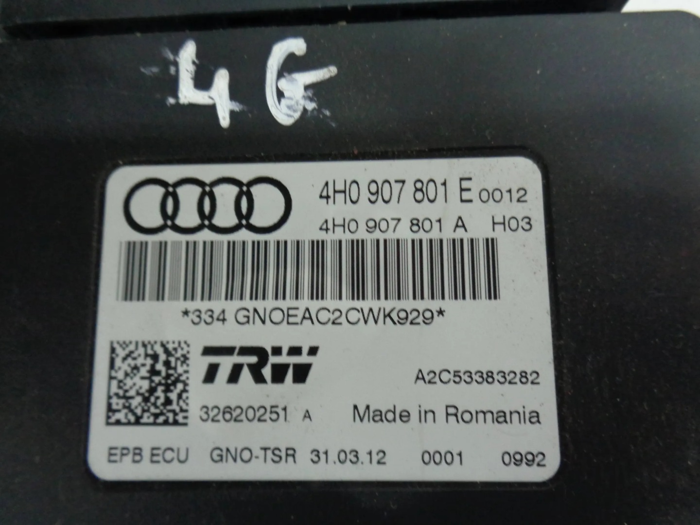 AUDI A6 C7 A7 MODULE LEVIER FREIN STATIONNEMENT