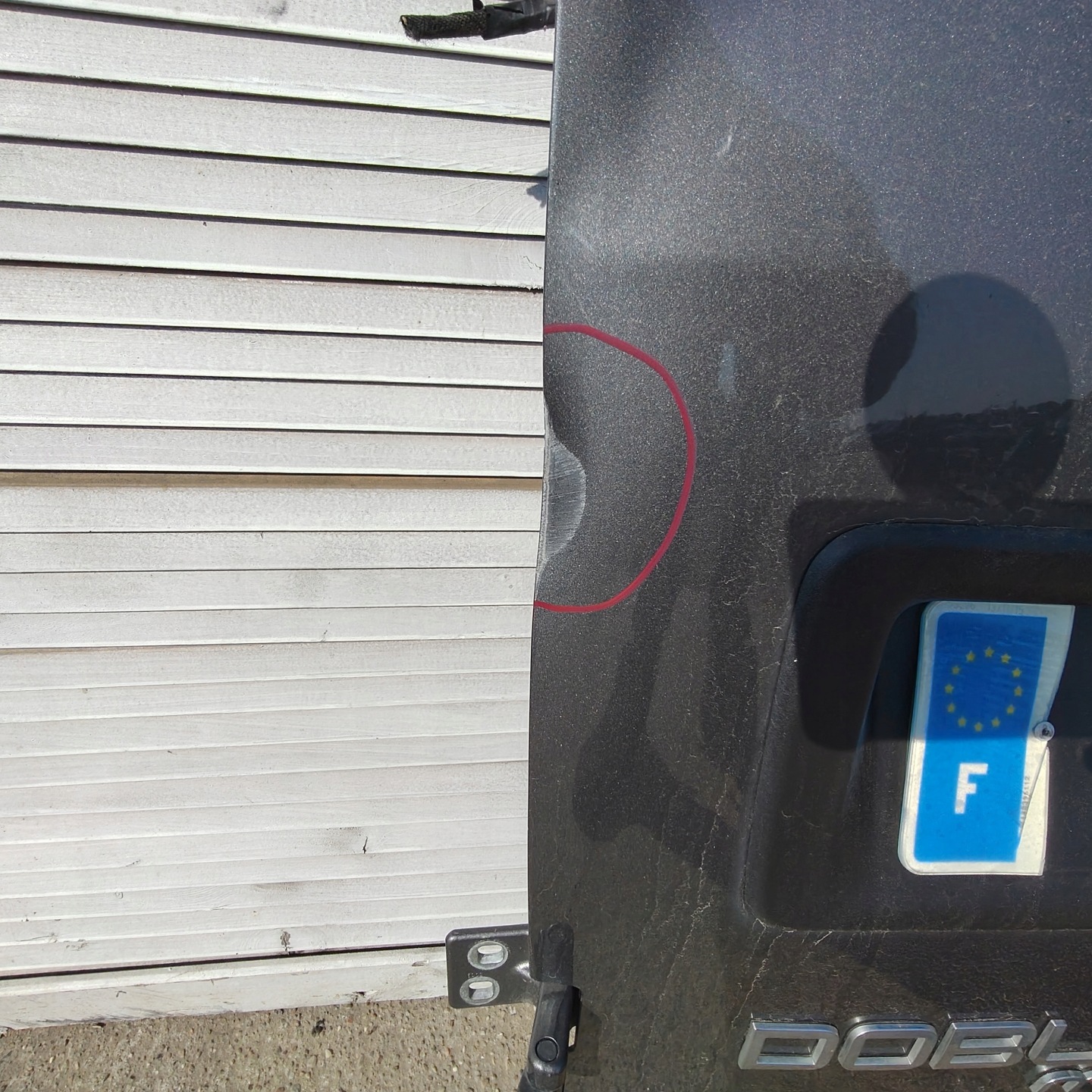door rear. rear part left FIAT DOBLO II MAXI complete