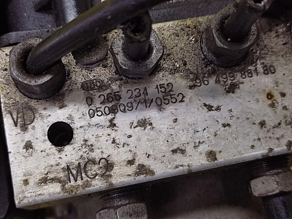 PEUGEOT 307 pumpa ABS 0265234152