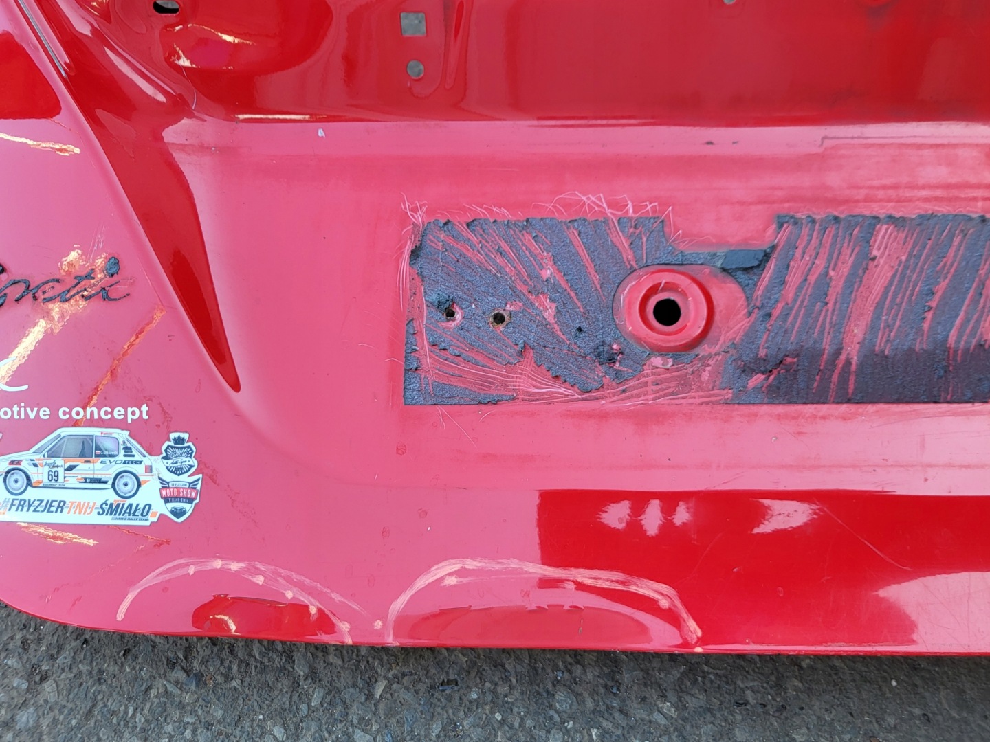 boot doors boot FORD FIESTA MK7 VII OE red