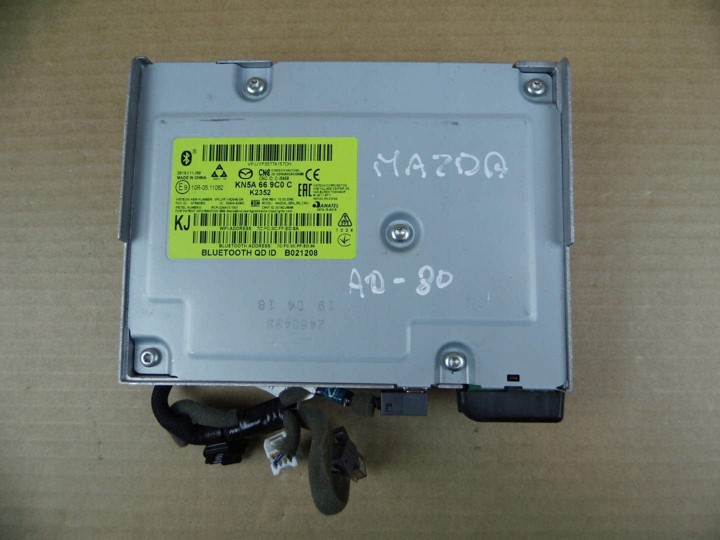 Mazda modul Bedienteil radia der Navigation KN5A669C0C