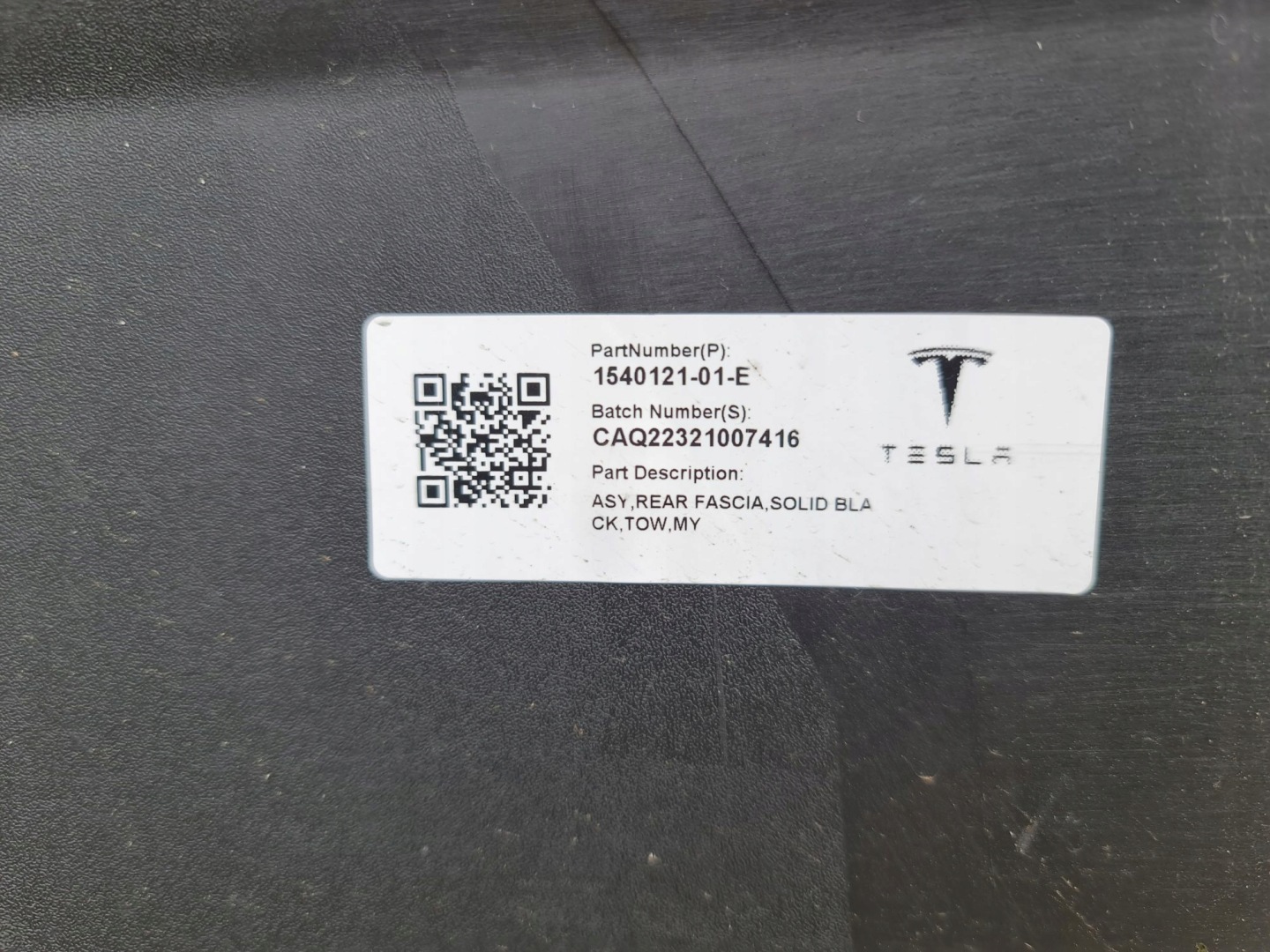 bumper rear TESLA Y 2020R->