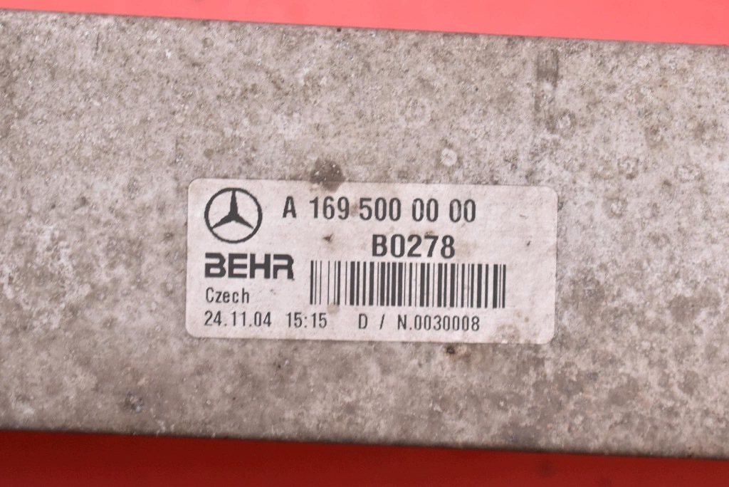 radiator intercooler A1695000000 MERCEDES A-KLASA W169 2.0 CDI 109KM 04-08