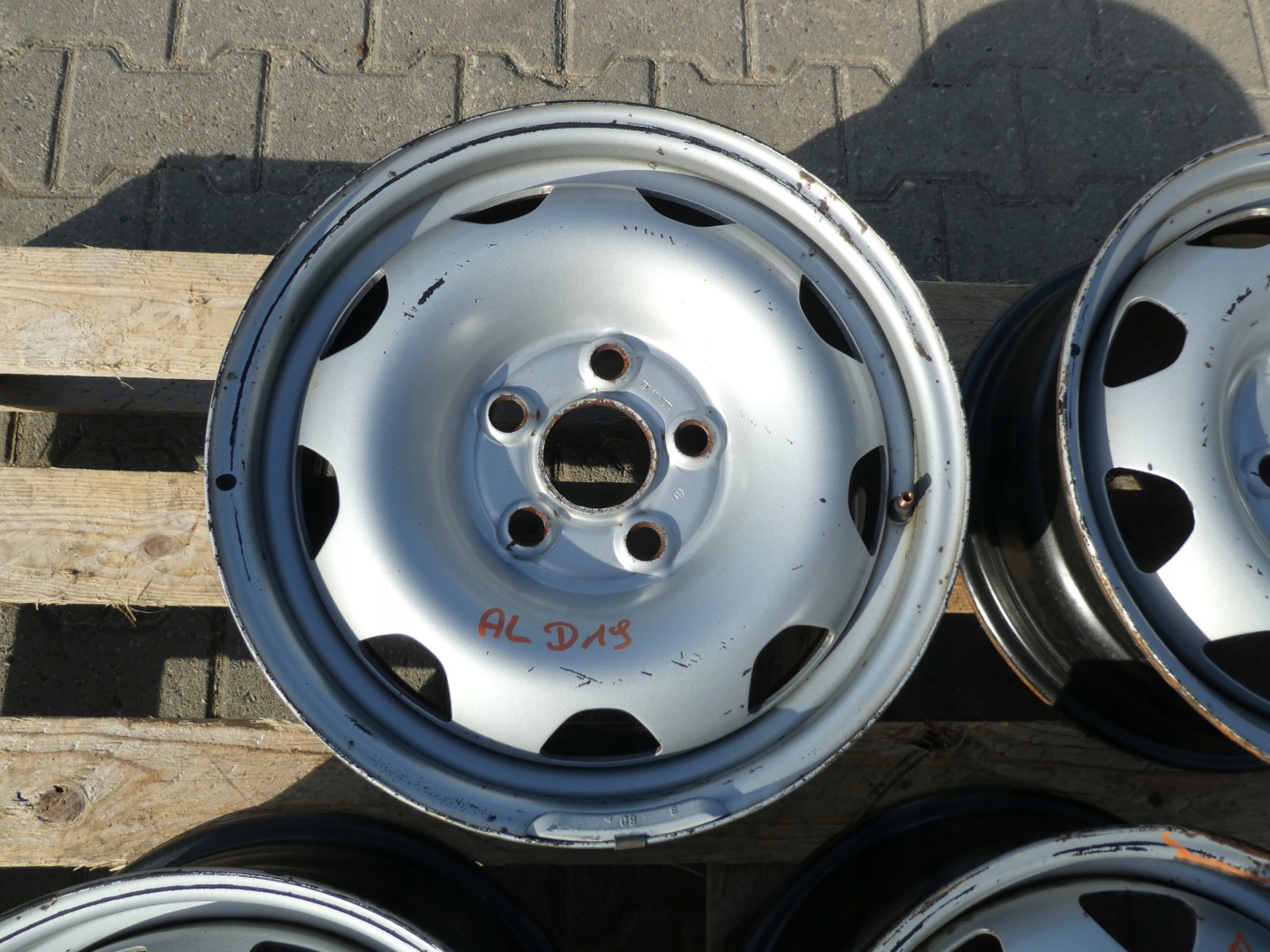 4X discs metal 17CALI 7E0601027C VW T5 T6