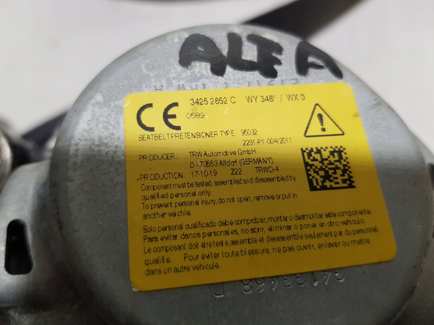 ALFA ROMEO STELVIO tension belts left right front rear part KOMPLET PASOW