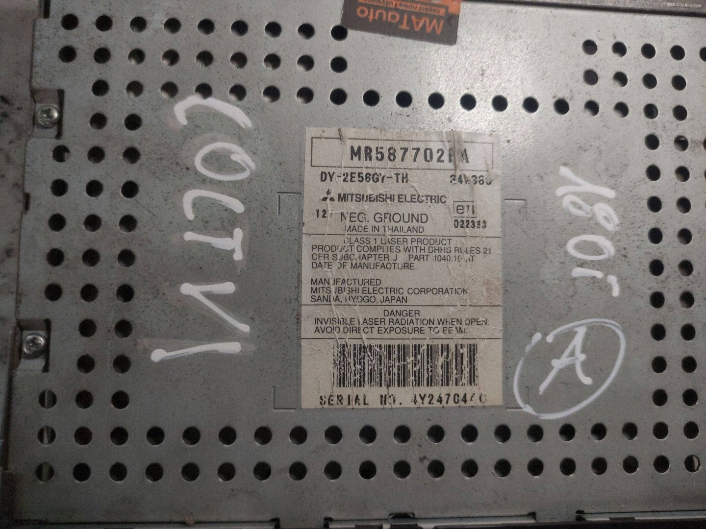 RADIO MITSUBISHI COLT VI 2004-2008