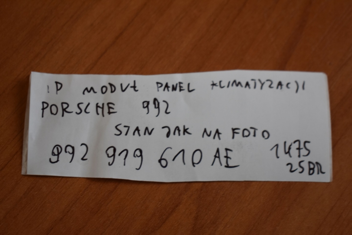PANEL klimatizaci PORSCHE 992 1