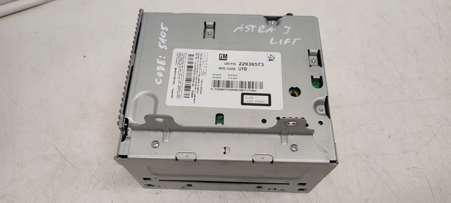Radio kod panel Opel Astra J LIFT 1,6 HB