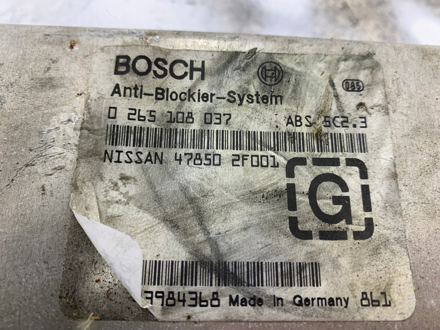 NISSAN PRIMERA P11 control unit module ABS 478502F001