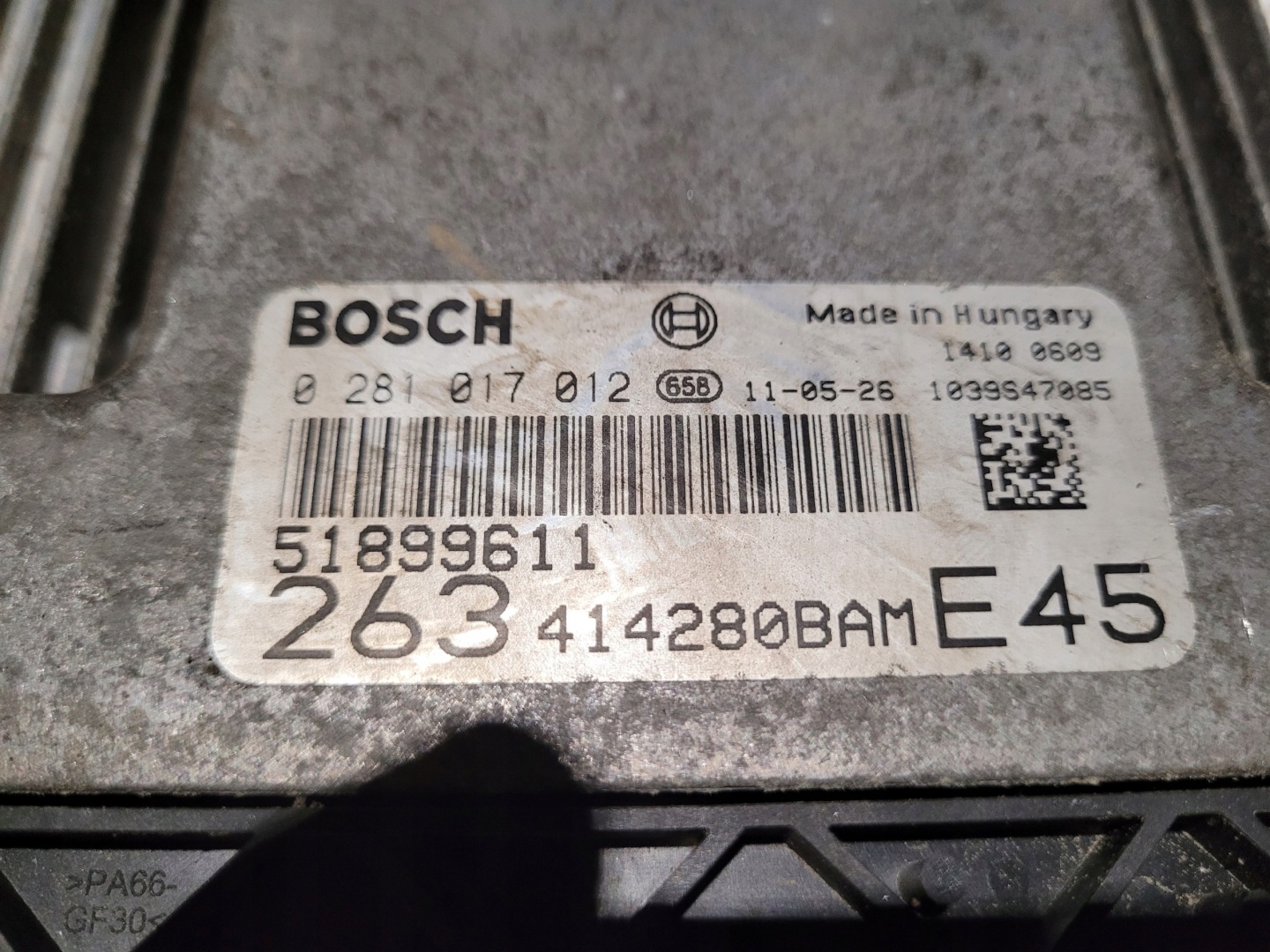 Computer DES MOTORS FIAT 0281017012