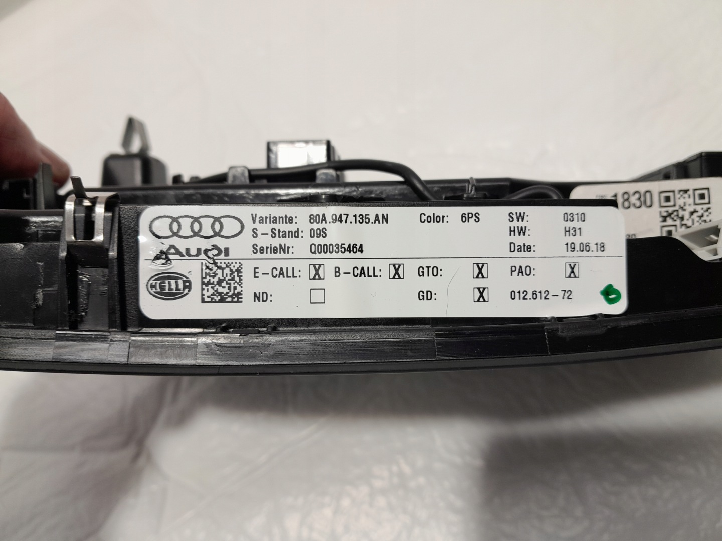 AUDI Q5 80A light OSWIETLENIE cabs front 80A947135AN