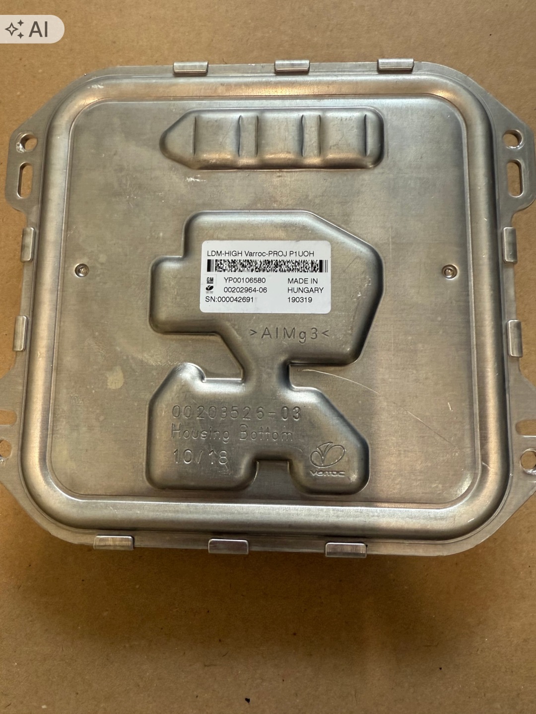 control unit module LED of lights REFLEKTORA OPEL GRANDLAND X