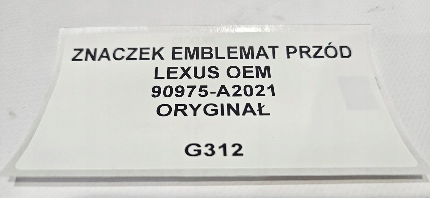 EMBLEMAT Logo Anteriore LEXUS OEM