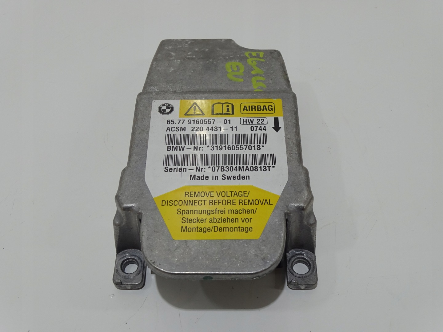 modulo airbag airbag BMW E60 E61 LIFT EU 9160557