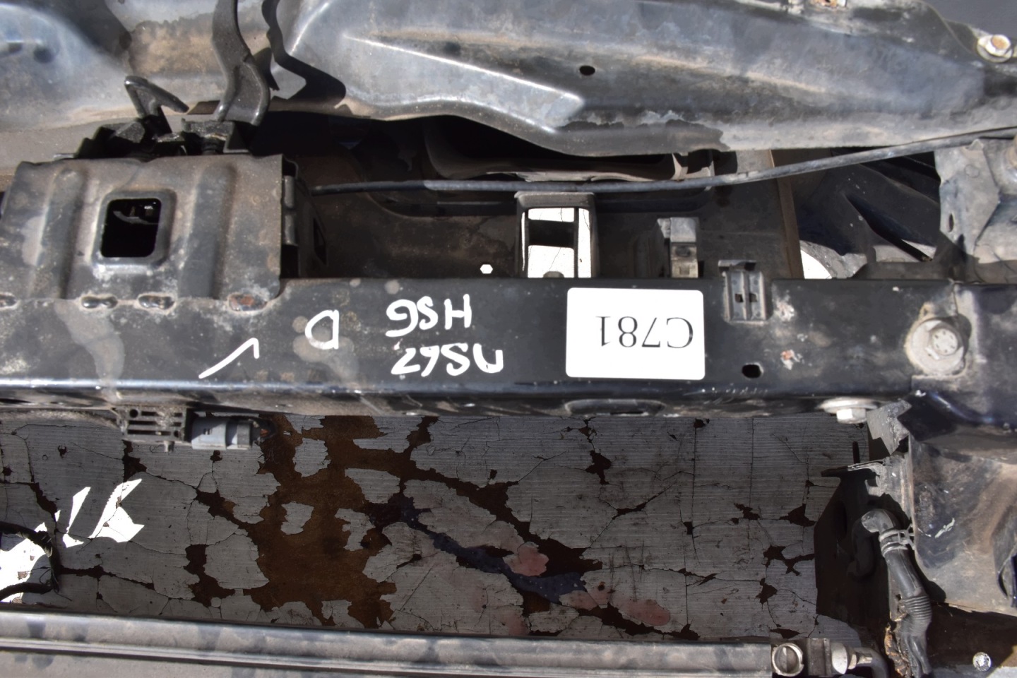 support panel for radiators pillar OPEL ZAFIRA C Lift 2016-2019 1.4 140KM Manual