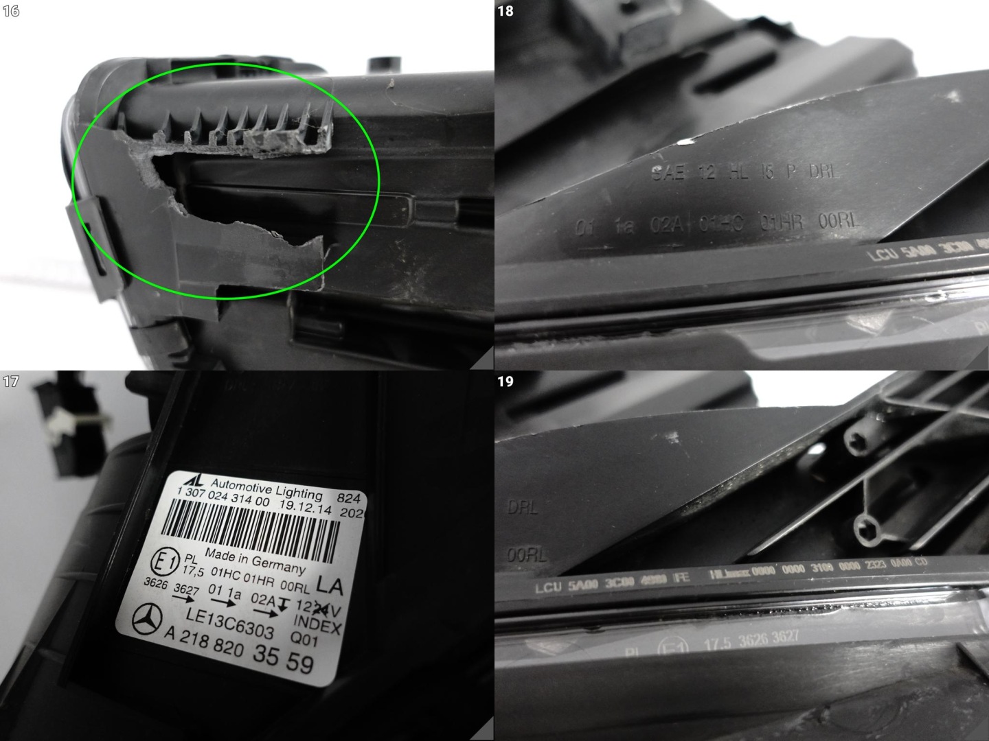 MERCEDES CLS C218 X218 W218 10-14 light FULL LED HIGH PERFORMANCE left UK