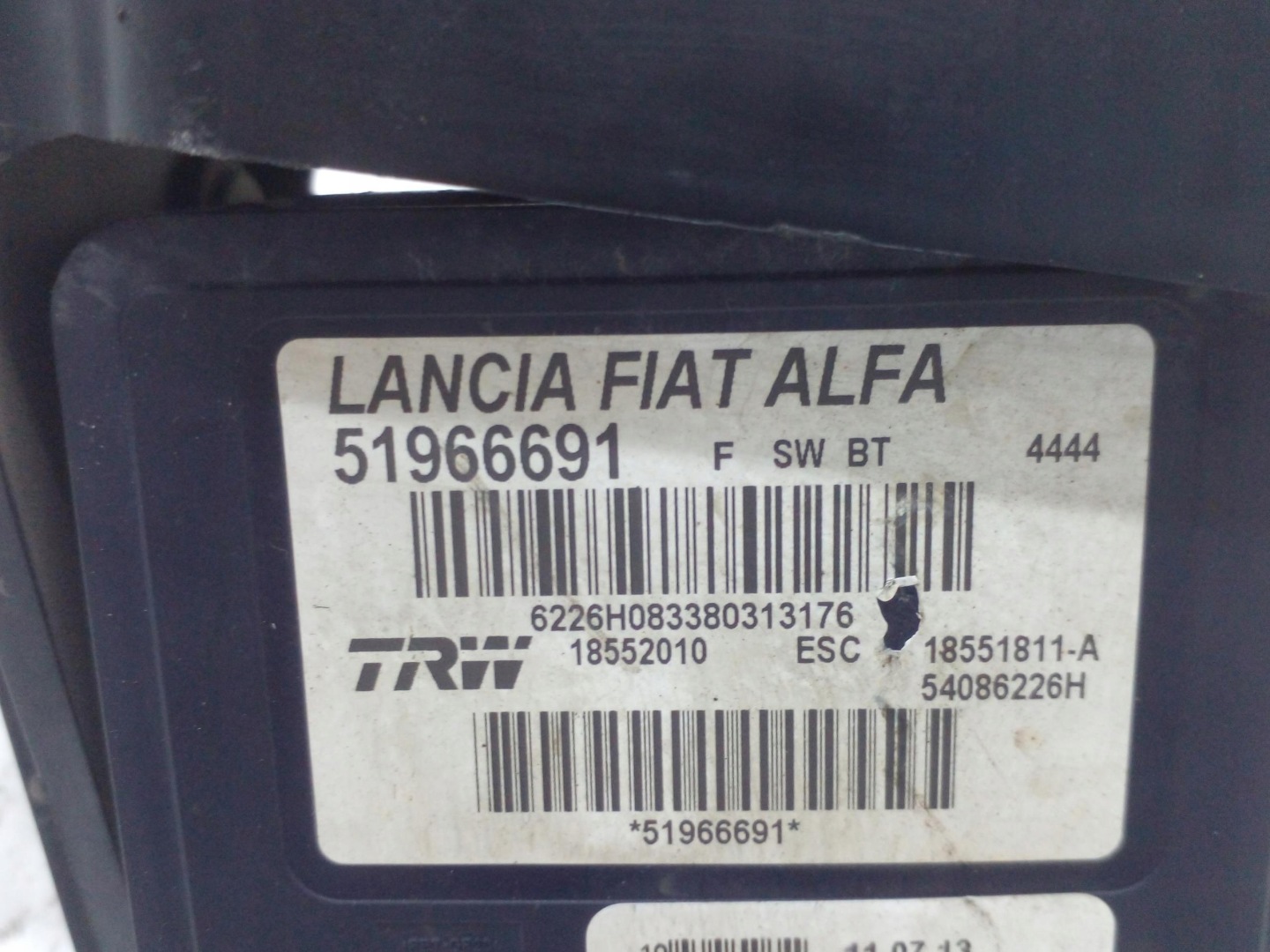 Pompa ABS FIAT 500L 1.6 MULTIJET 51966691 12-22