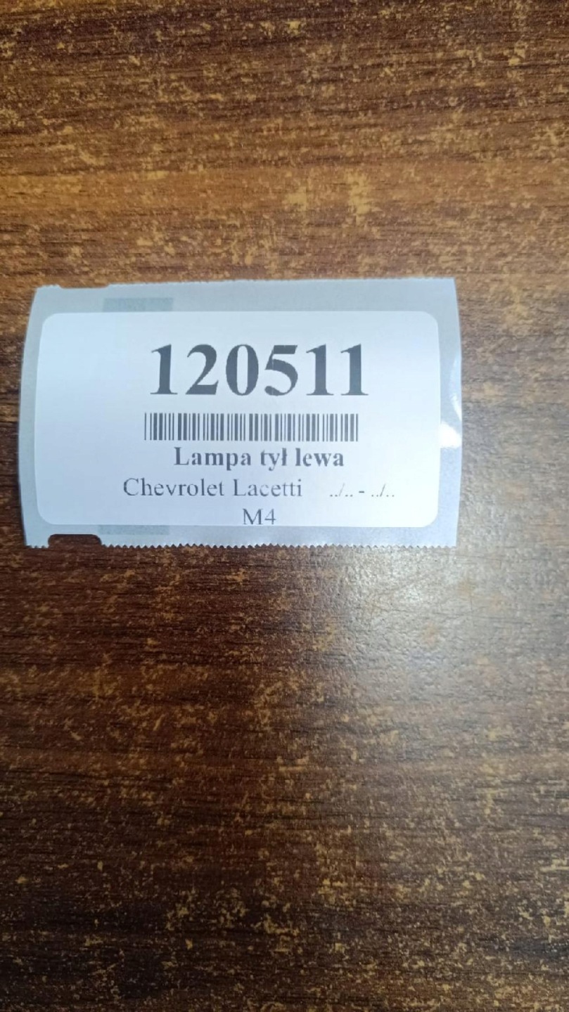 CHEVROLET LACETTI light left rear part