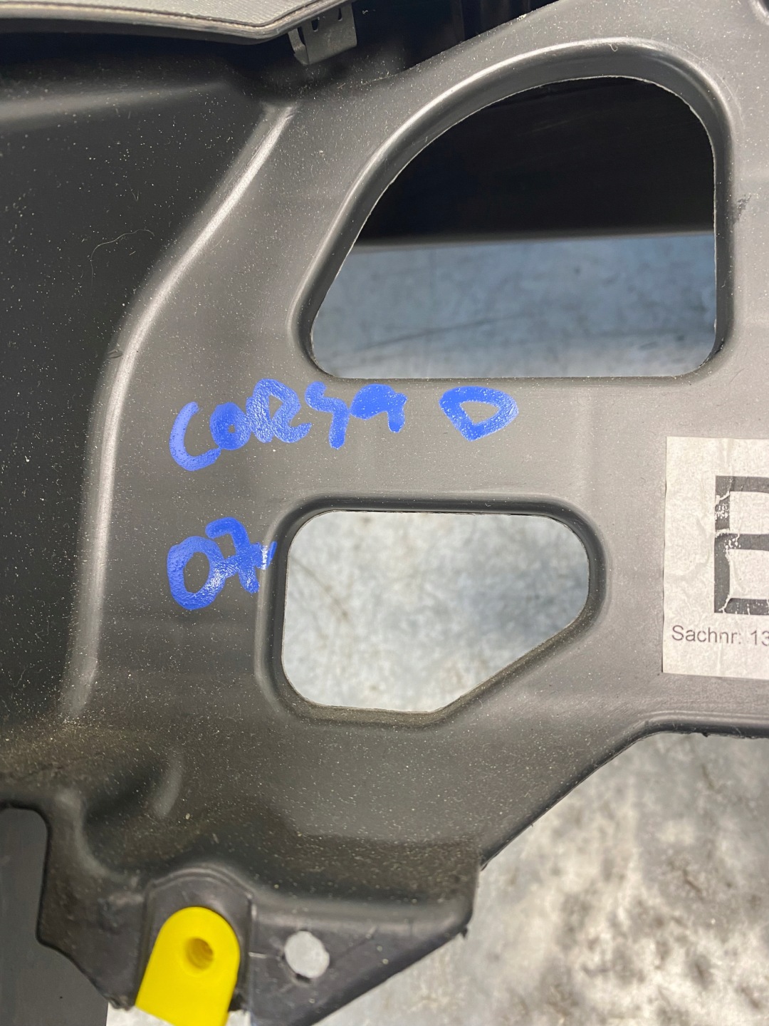 OPEL CORSA D dashboard console adjuster airbag airbag EUROPA