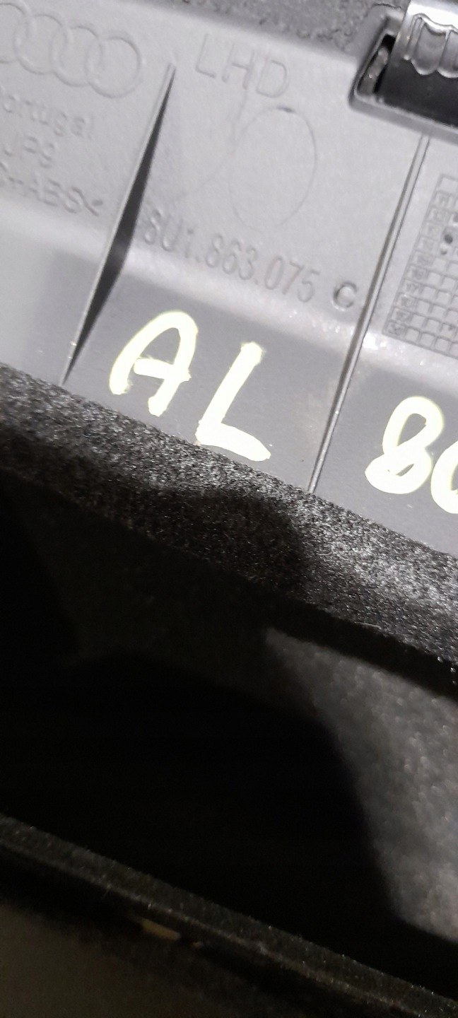 cover below steering wheel, AUDI A3 8P 8P1863075A