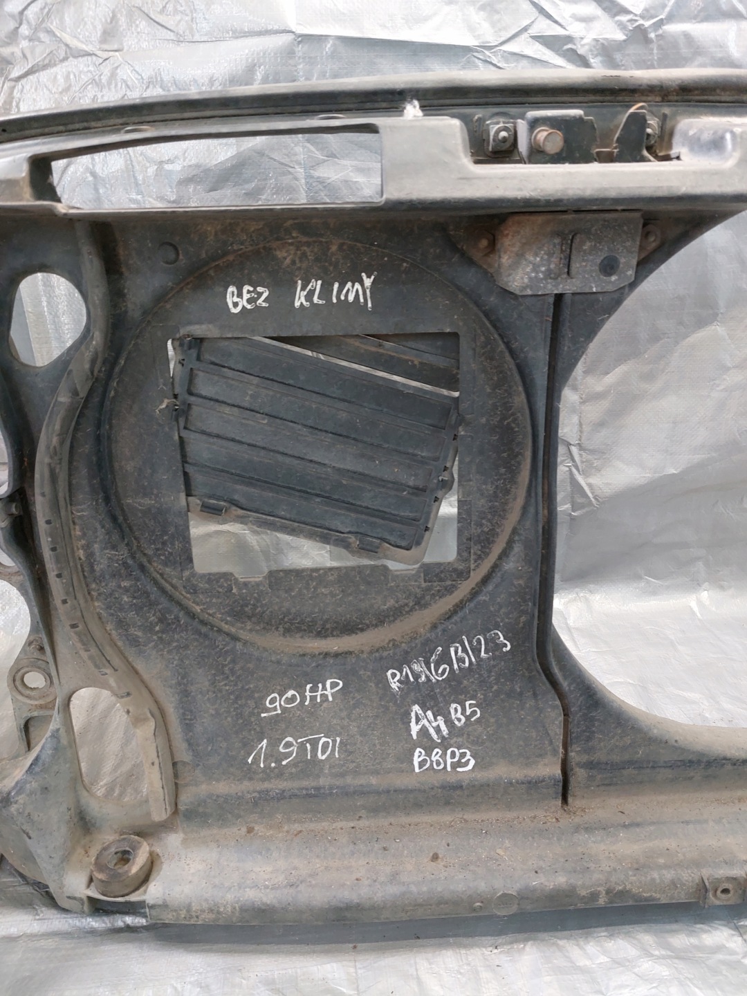 support panel for radiators pillar AUDI A4 B5